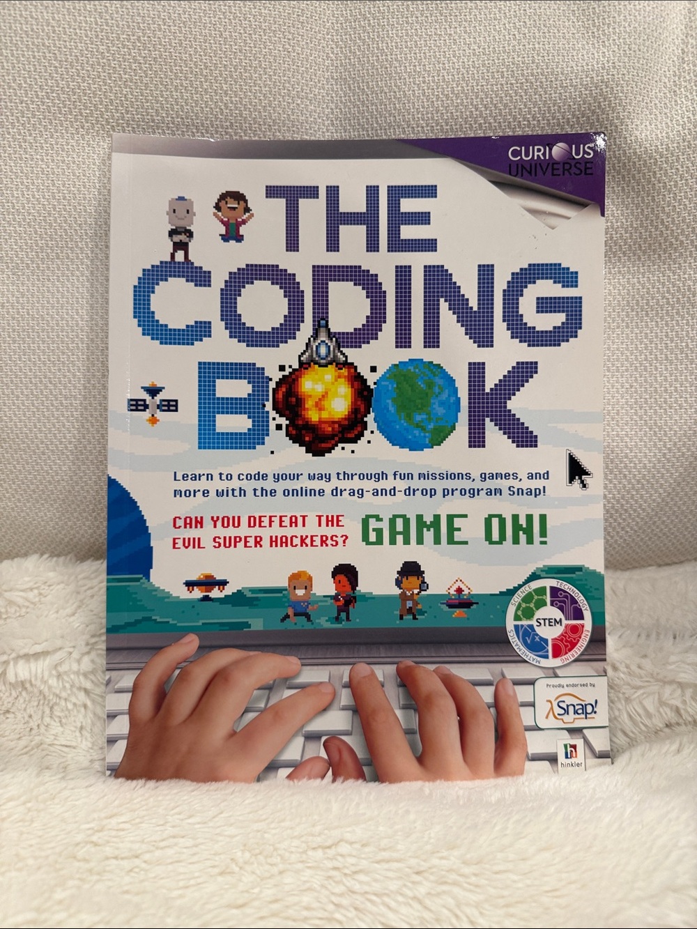 The Coding Book - Colorful Pixel Art Cover